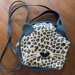 Leopard Print Cat Ear Crossbody Bag
